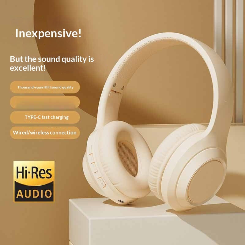 Bluetooth Over Ear Headphones With A Foldable All Around Ear Design And A Built In Card Slot