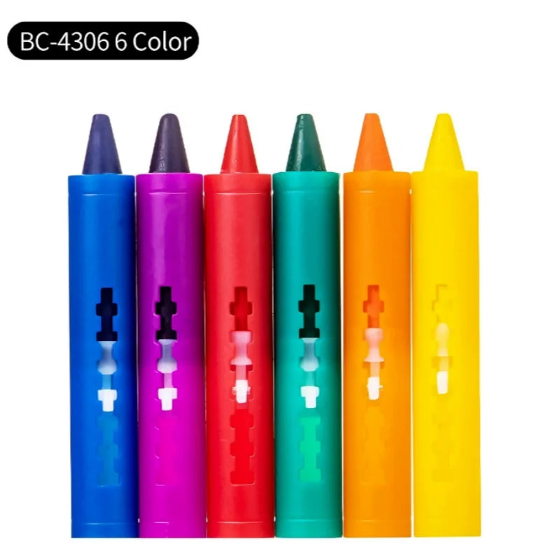 Washable Bath Crayons Set - Colorful, Easy-Clean Bathtub Markers for Youngsters, Fun Shower Art & Crafts