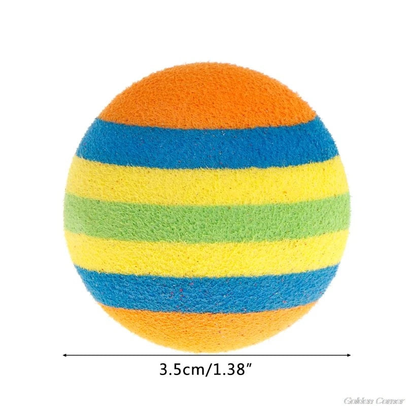 10 Pcs Pet Toy Latex Balls Colorful Chew For Dogs Cats Puppy Kitten Soft Elastic Dropshipping