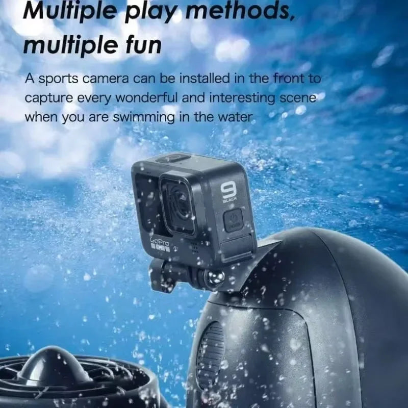 60mins Underwater Sea Scooter 3.6mph Dual Motor 1.8M/S Diving Equipment Underwater Propeller for Scuba Snorkeling