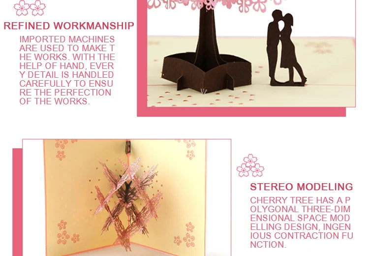 Premium 3D Pop Up Flower Bouquet Card Mothers Day Gift Valentines Day Anniversary Birthday Greeting Cards Thank You Wishes Gifts