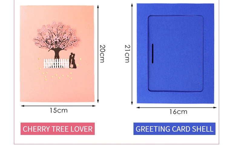 Premium 3D Pop Up Flower Bouquet Card Mothers Day Gift Valentines Day Anniversary Birthday Greeting Cards Thank You Wishes Gifts