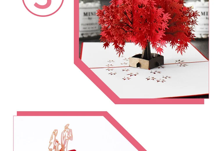 Premium 3D Pop Up Flower Bouquet Card Mothers Day Gift Valentines Day Anniversary Birthday Greeting Cards Thank You Wishes Gifts