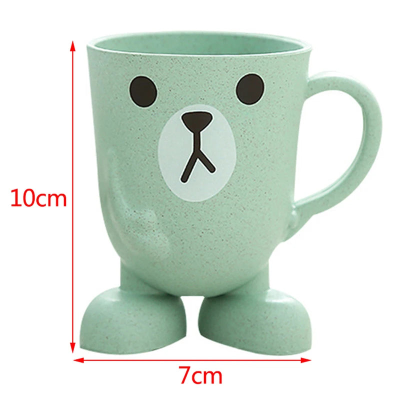 Cute Cat Mouthwash mug Toothbrush Cup Home Travel Cartoon Thickened Wash Cup Plastic mugs