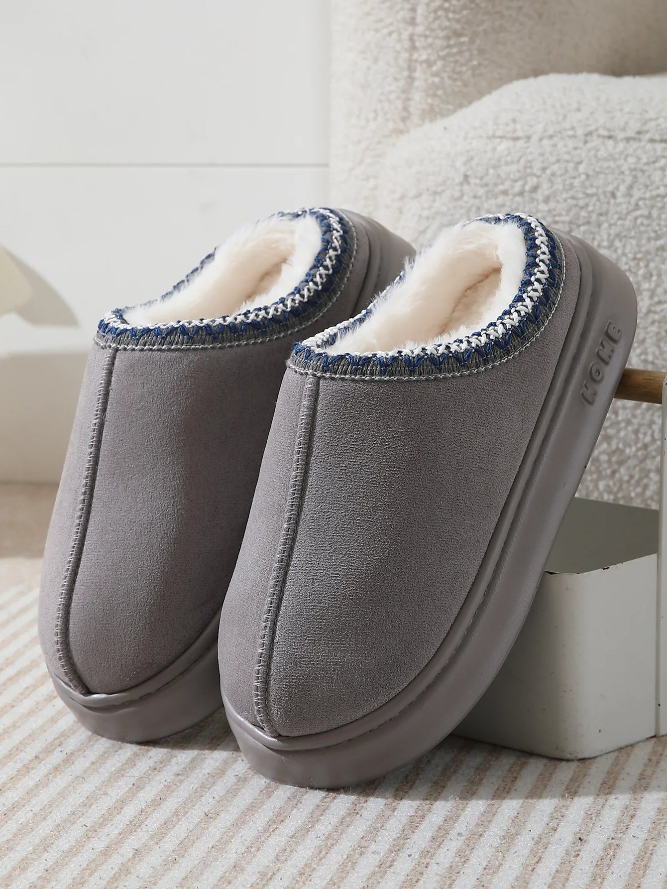 Fashion Winter Women's Slippers Boot Fuzzy Fur Anti-Slip Soft Sole Outdoor Indoor Warm Comfort House Shoes Snow Boots