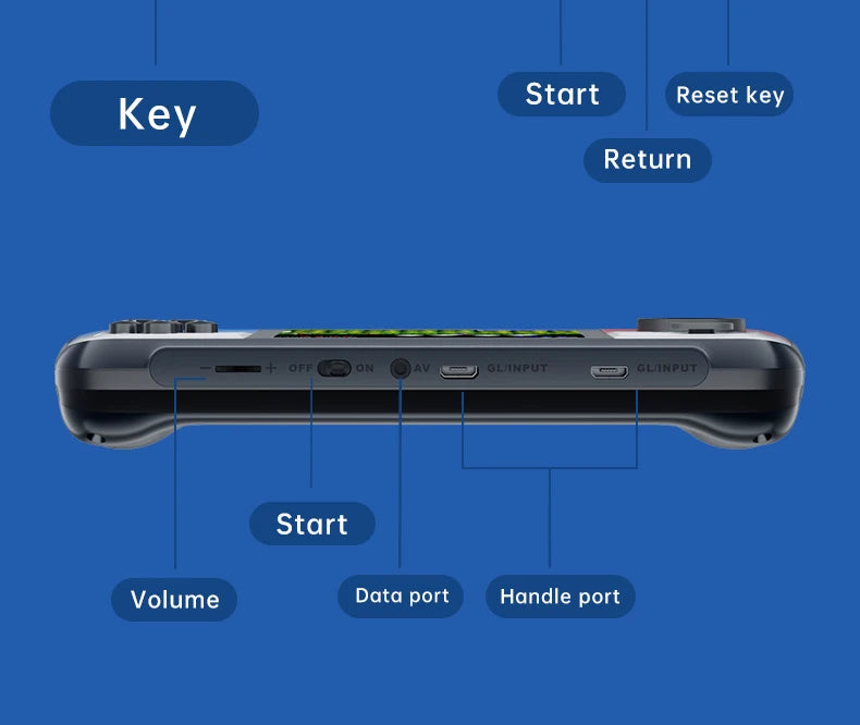 G9 Handheld Game Console 3.0 inch 666 Games 8 bit Mini Portable Retro Game Player Machine Support TV Out Gamepads