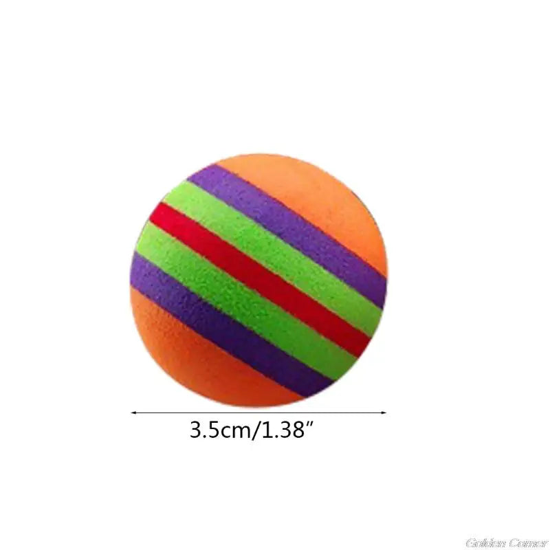 10 Pcs Pet Toy Latex Balls Colorful Chew For Dogs Cats Puppy Kitten Soft Elastic Dropshipping