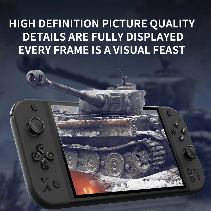 G90 7-inch 64GB 4000mAh portable handheld game console arcade suitable for PSP/PS1 retro TV game controller boys' gift