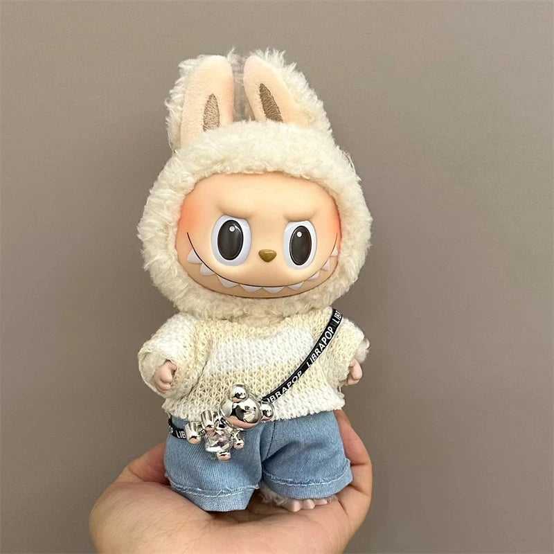 17cm Labubu doll accessories Clothing suitable for V1 V2 V3labubu fashion personality cute toy birthday gift