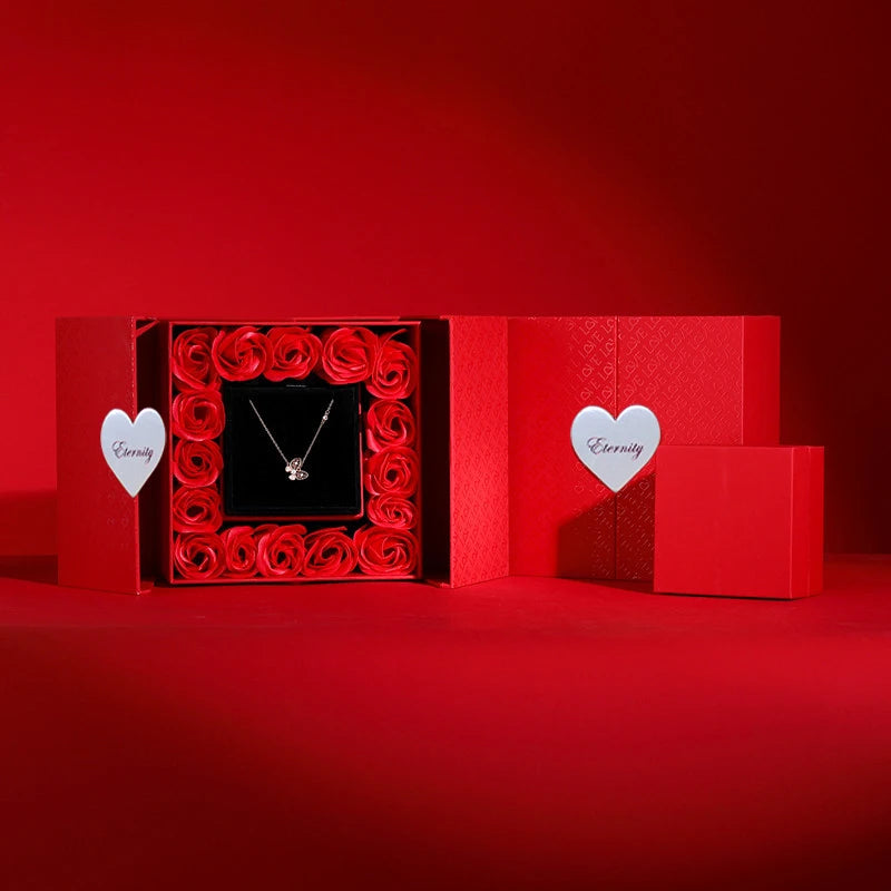 Event Party Gift Box Mysterious Box 16 Rose Jewelry Box Girlfriend Birthday Mothers Day Valentine's Day New Year Christmas Gifts