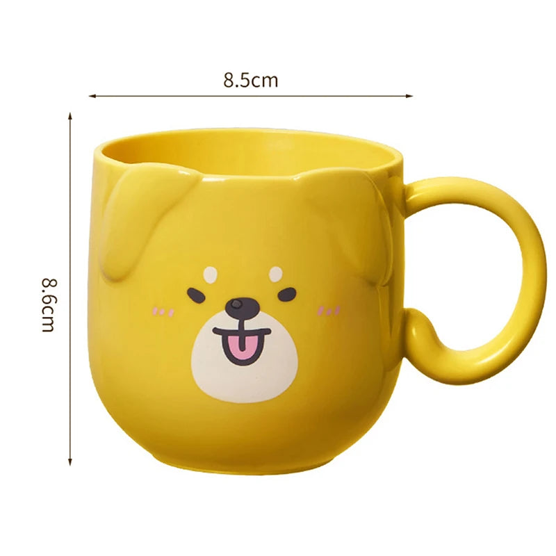 Cute Cat Mouthwash mug Toothbrush Cup Home Travel Cartoon Thickened Wash Cup Plastic mugs