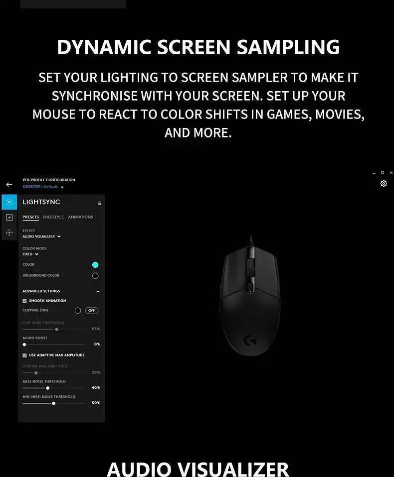 Logitech G102 Wired Mouse for Gamers, 8000 DPI Precision Sensor, 6 Macro Buttons, RGB Light, 10M Click Durability