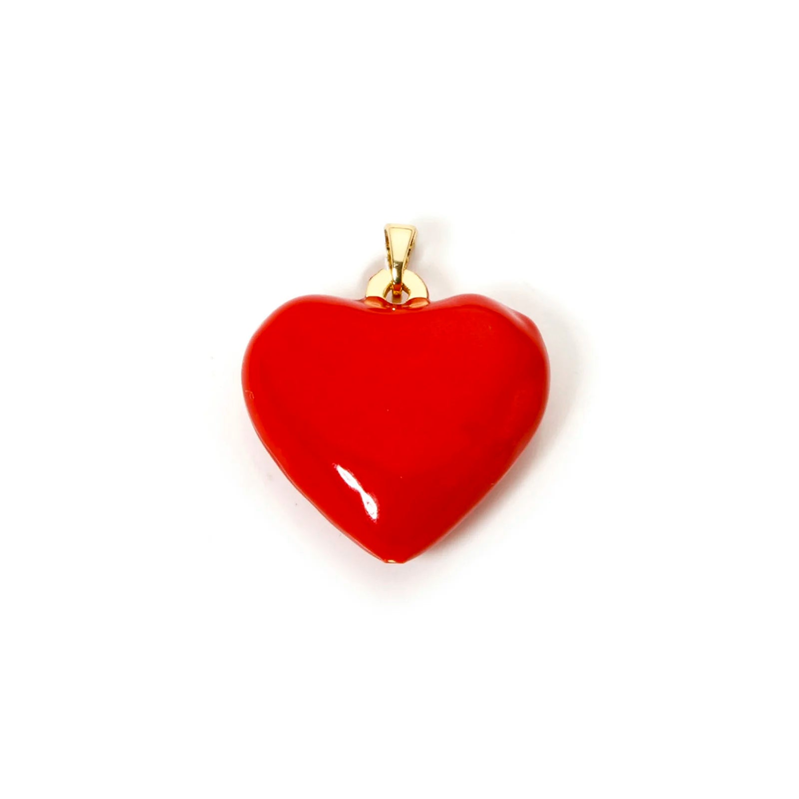 2pcs Brass Charms Valentine's Day Red Heart Enamel Pendants For Women Wedding Party DIY Necklace Earrings Jewelry Findings Gift
