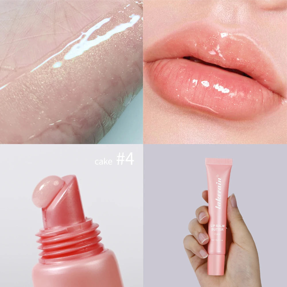 Butter Lip Balm Long Lasting Nourishes Moisturizes Soothes Lips Jelly Lip Gloss Oil Beautifying Smoothing Lip Care Balm Makeup