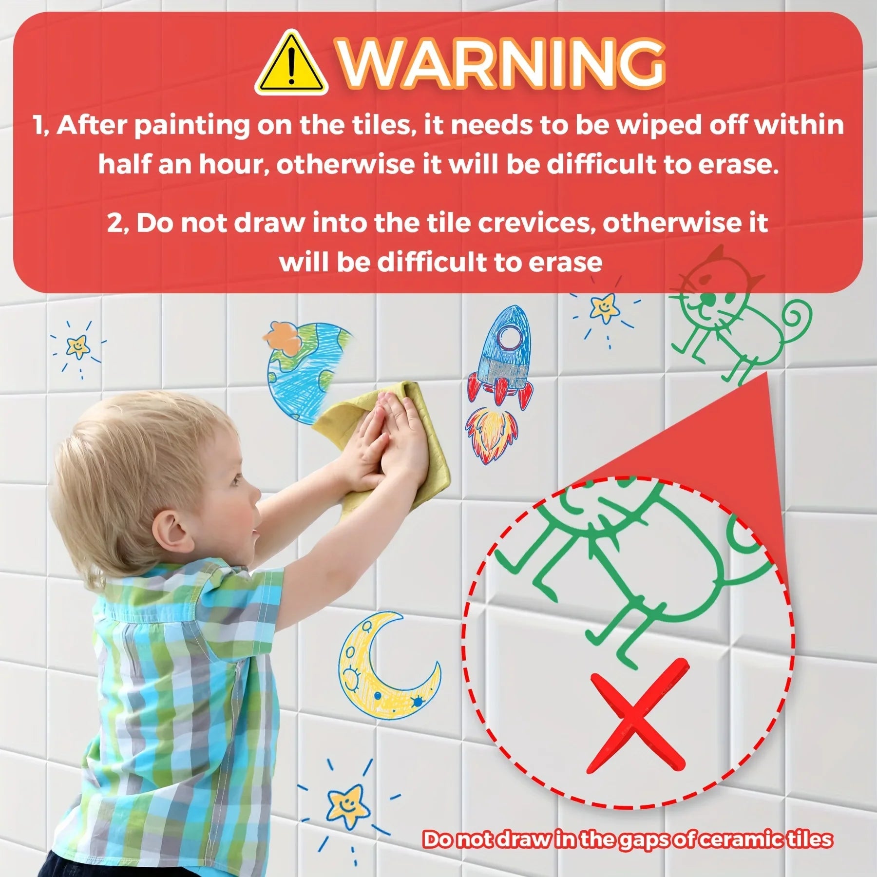 Washable Bath Crayons Set - Colorful, Easy-Clean Bathtub Markers for Youngsters, Fun Shower Art & Crafts