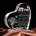 heart transparent Acrylic ornaments decorations gift for my mom birthday present from family souvenir for my mother gift X075