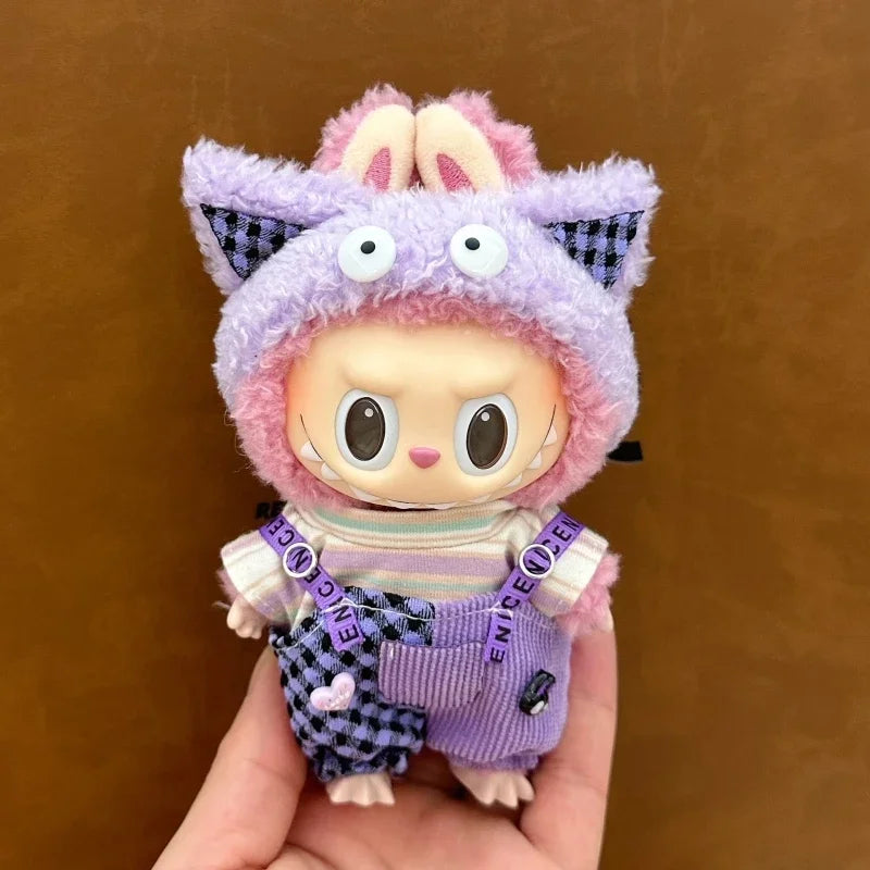 17cm Labubu doll accessories Clothing suitable for V1 V2 V3labubu fashion personality cute toy birthday gift