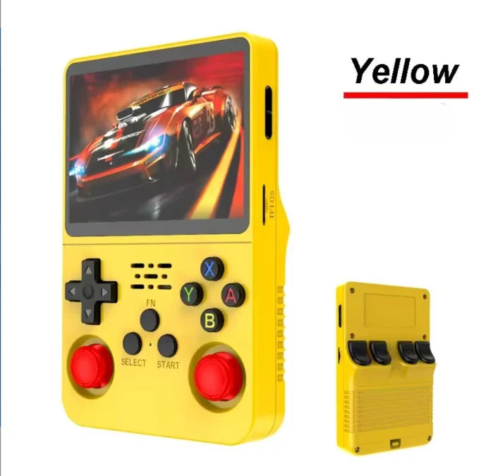 R36S Retro Handheld Game Console with ARKOS System 3.5IPS 128GB/64GB  Storage Preloaded Games Portable Gift for Boys & Gamers