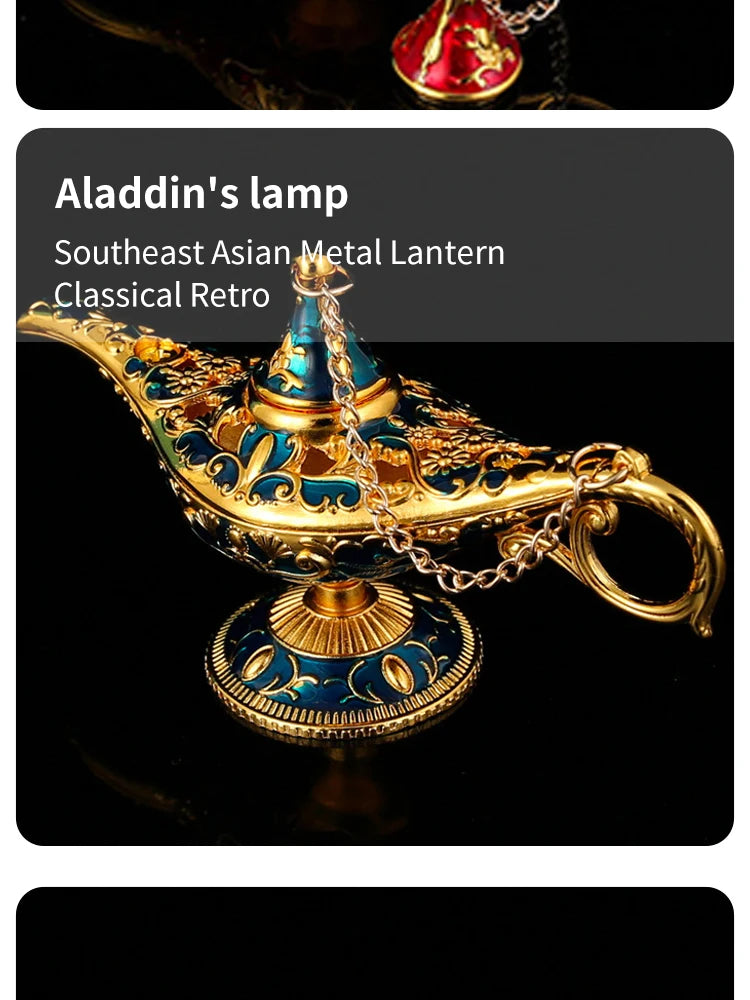 Aladdin Lamp Desktop Crafts Ornament Living Room Study Room Bedroom Decoration Holiday Gift