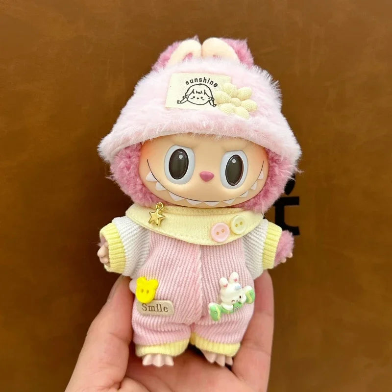 17cm Labubu doll accessories Clothing suitable for V1 V2 V3labubu fashion personality cute toy birthday gift