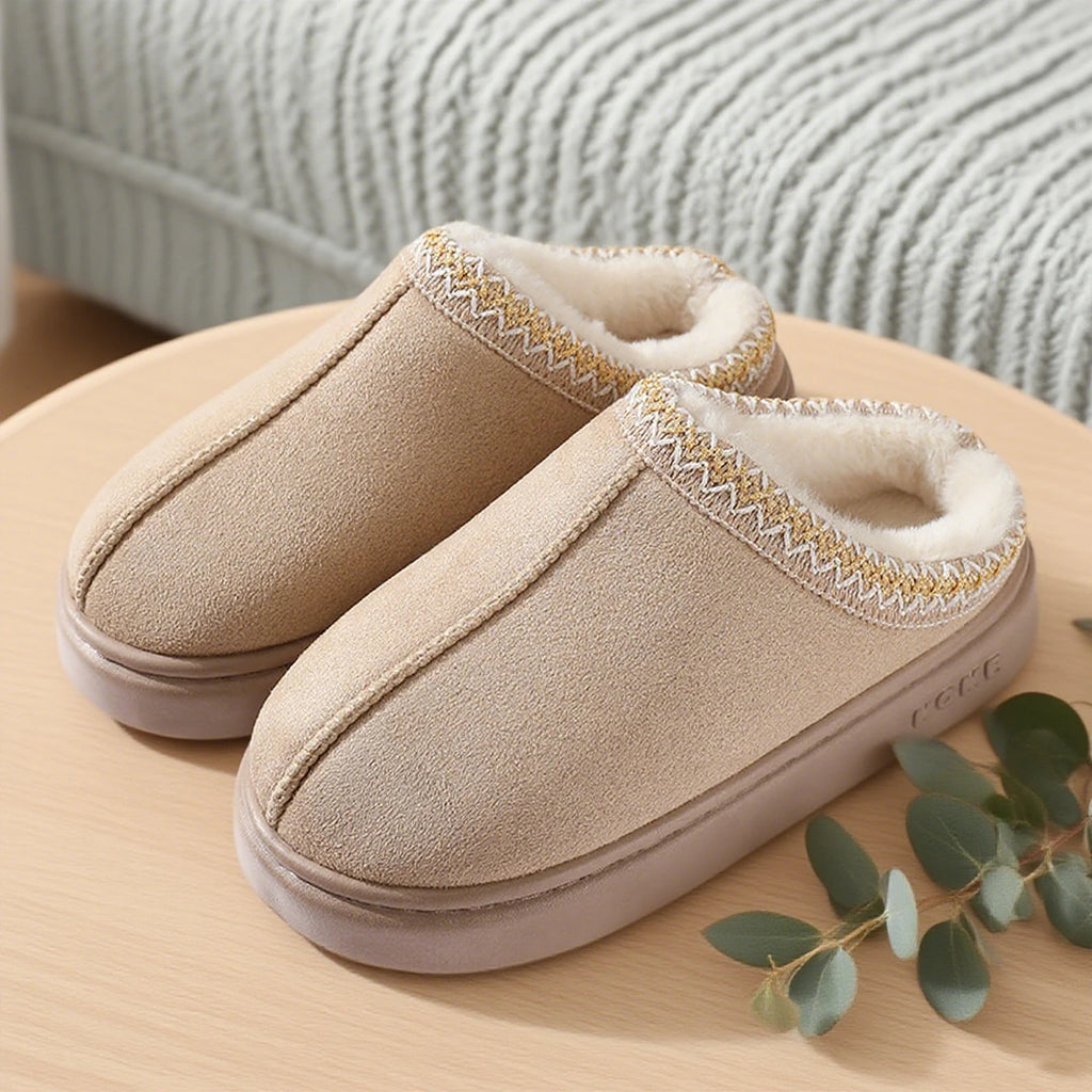 Fashion Winter Women's Slippers Boot Fuzzy Fur Anti-Slip Soft Sole Outdoor Indoor Warm Comfort House Shoes Snow Boots