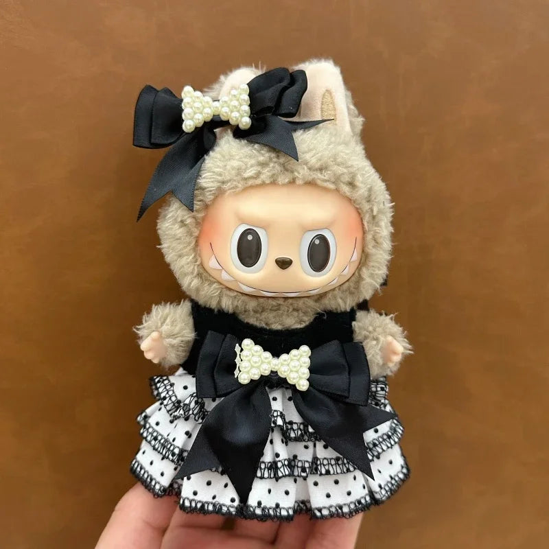 17cm Labubu doll accessories Clothing suitable for V1 V2 V3labubu fashion personality cute toy birthday gift