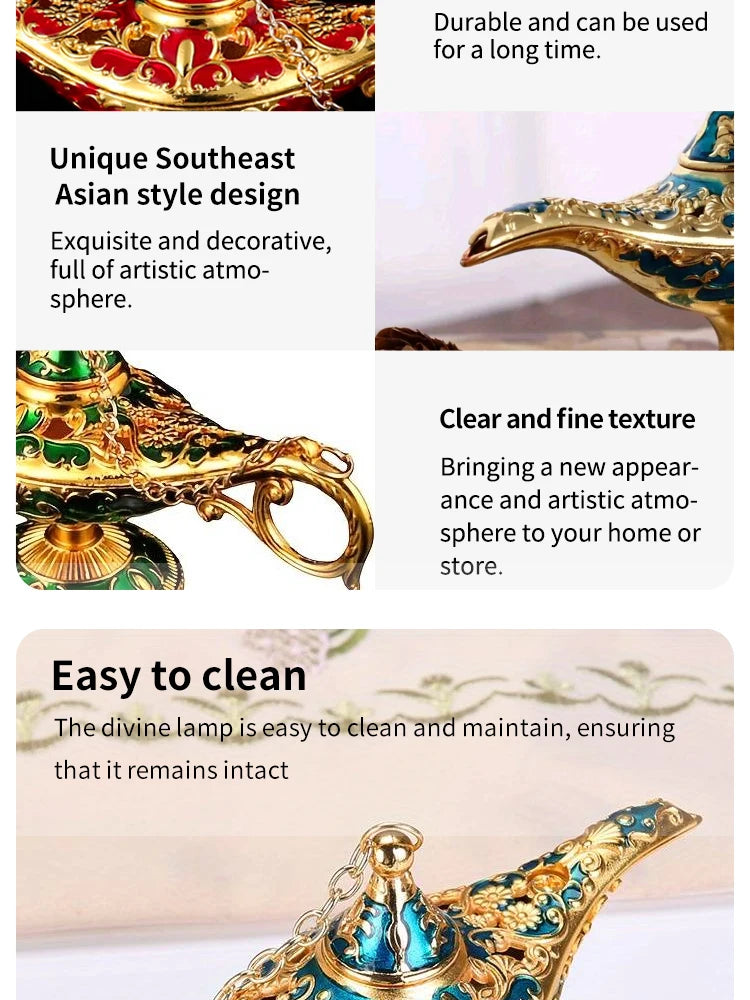 Aladdin Lamp Desktop Crafts Ornament Living Room Study Room Bedroom Decoration Holiday Gift