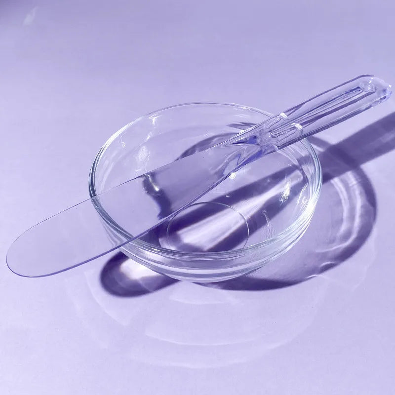 Skin Care DIY Mask Set Clear Rod Mud Mixing Bowl Spoon Set Soft Applicator Brushes for Face Deep Cleaning Portable Beauty Tools