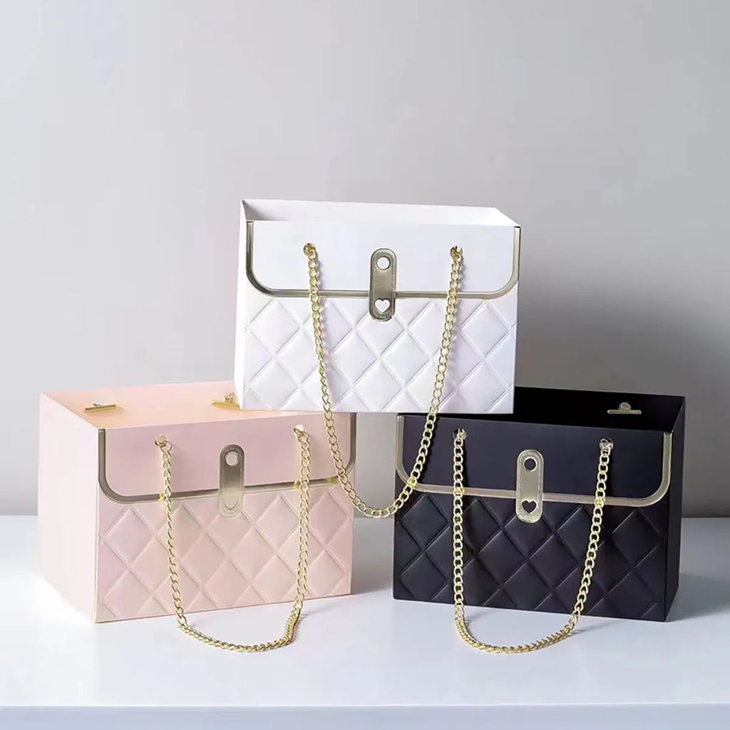 Flower Box Rose Packaging Box Portable Valentine's Day Birthday Party Gifts Wrapping Paper Bag Gift Box Candy Cake Flower Shop