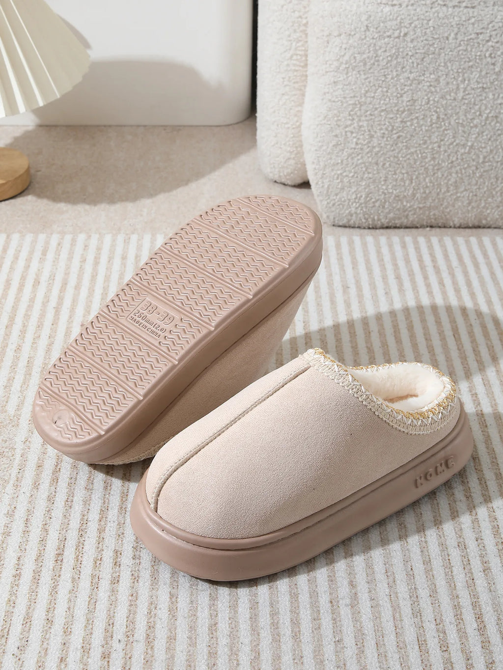 Fashion Winter Women's Slippers Boot Fuzzy Fur Anti-Slip Soft Sole Outdoor Indoor Warm Comfort House Shoes Snow Boots