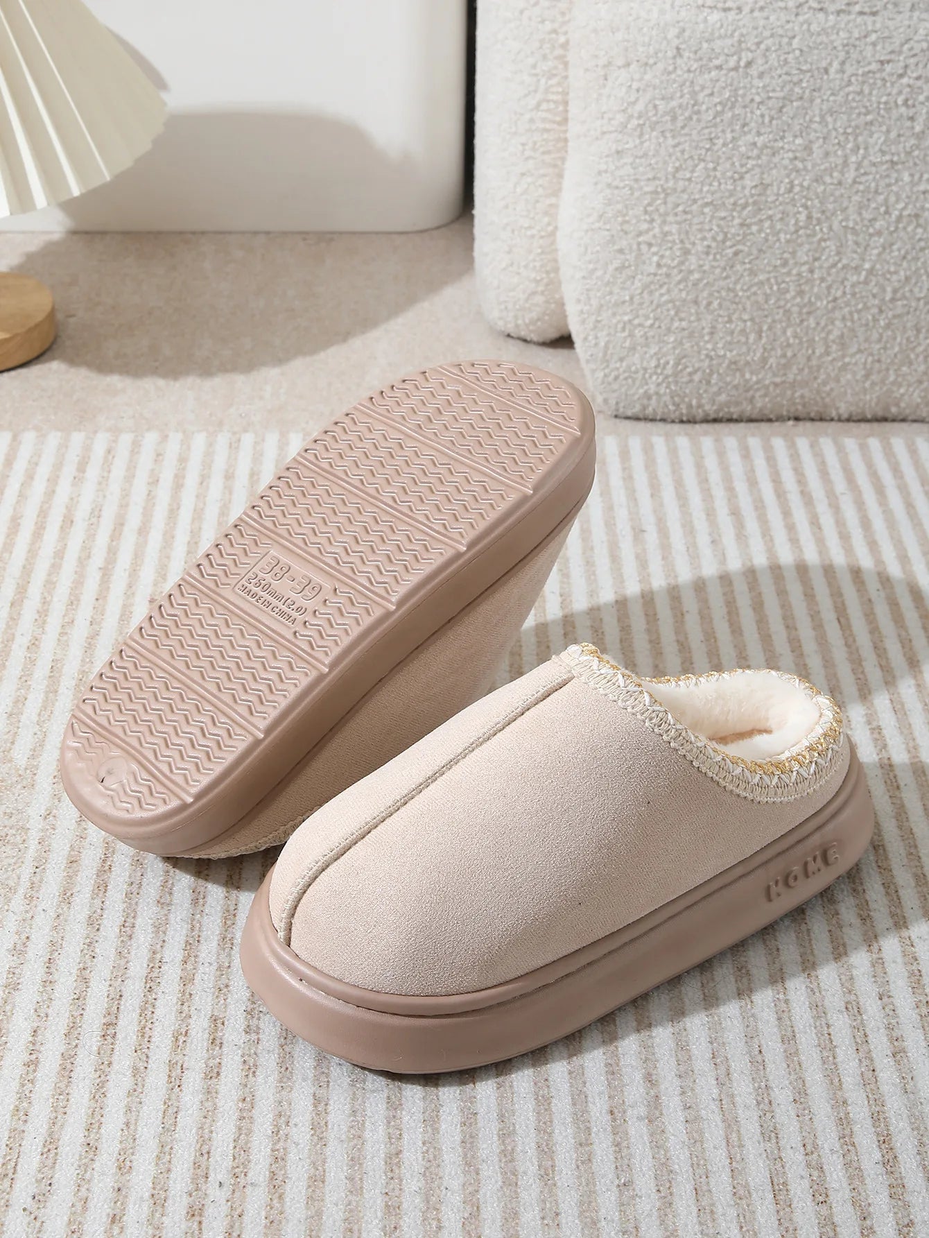 Fashion Winter Women's Slippers Boot Fuzzy Fur Anti-Slip Soft Sole Outdoor Indoor Warm Comfort House Shoes Snow Boots