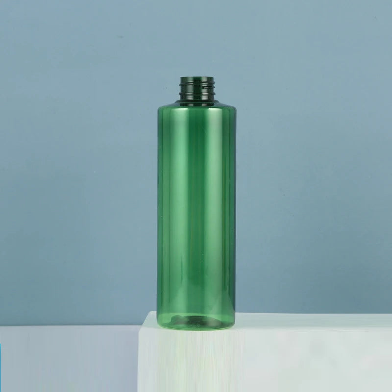 10pcs 120ML 200ML 250ML Empty Plastic Bottle With Pump Lid 500ML Cosmetic Refillable Bottle Shampoo Pump PET Bottle JX072-10