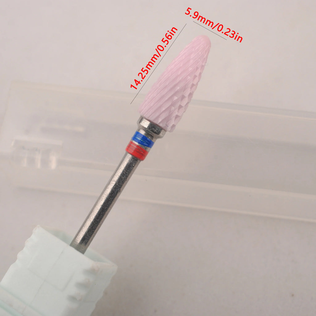 1pcs Ceramic Nail Drill Bit Rotary Cuticle Burr Gel Remover Files Mills for Electric Drill Machine Nail Art Tools Accessories
