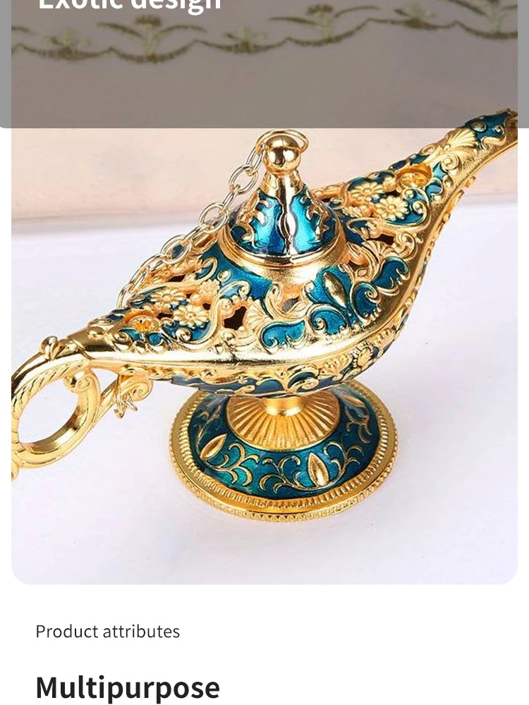Aladdin Lamp Desktop Crafts Ornament Living Room Study Room Bedroom Decoration Holiday Gift