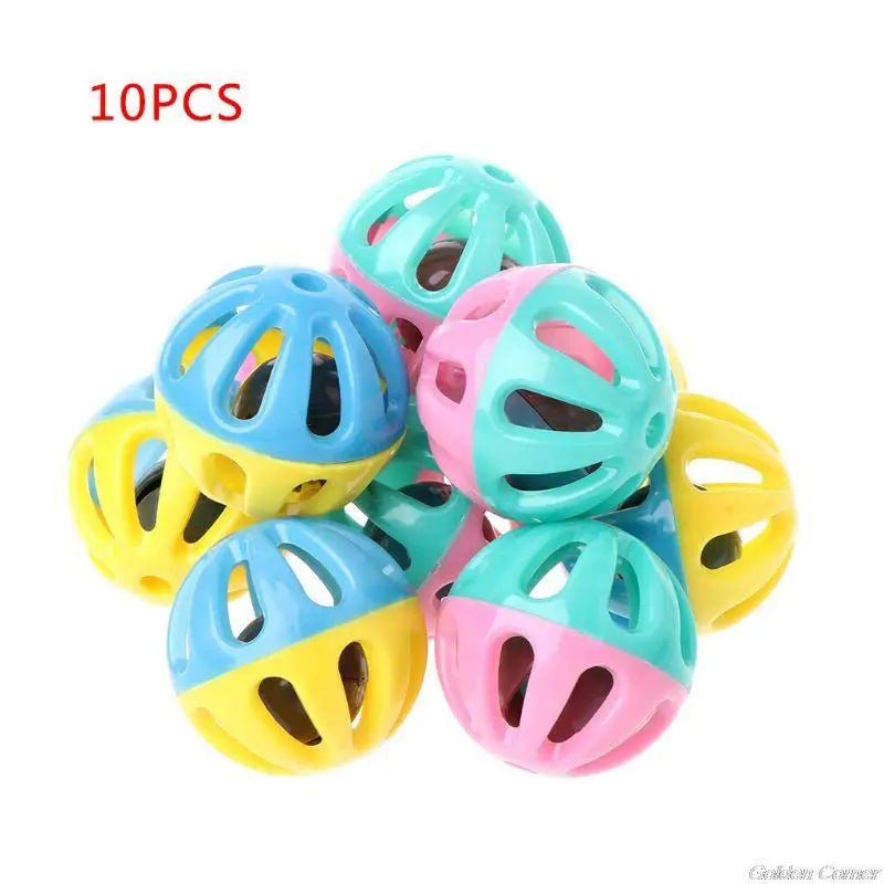 10 Pcs Pet Toy Latex Balls Colorful Chew For Dogs Cats Puppy Kitten Soft Elastic Dropshipping