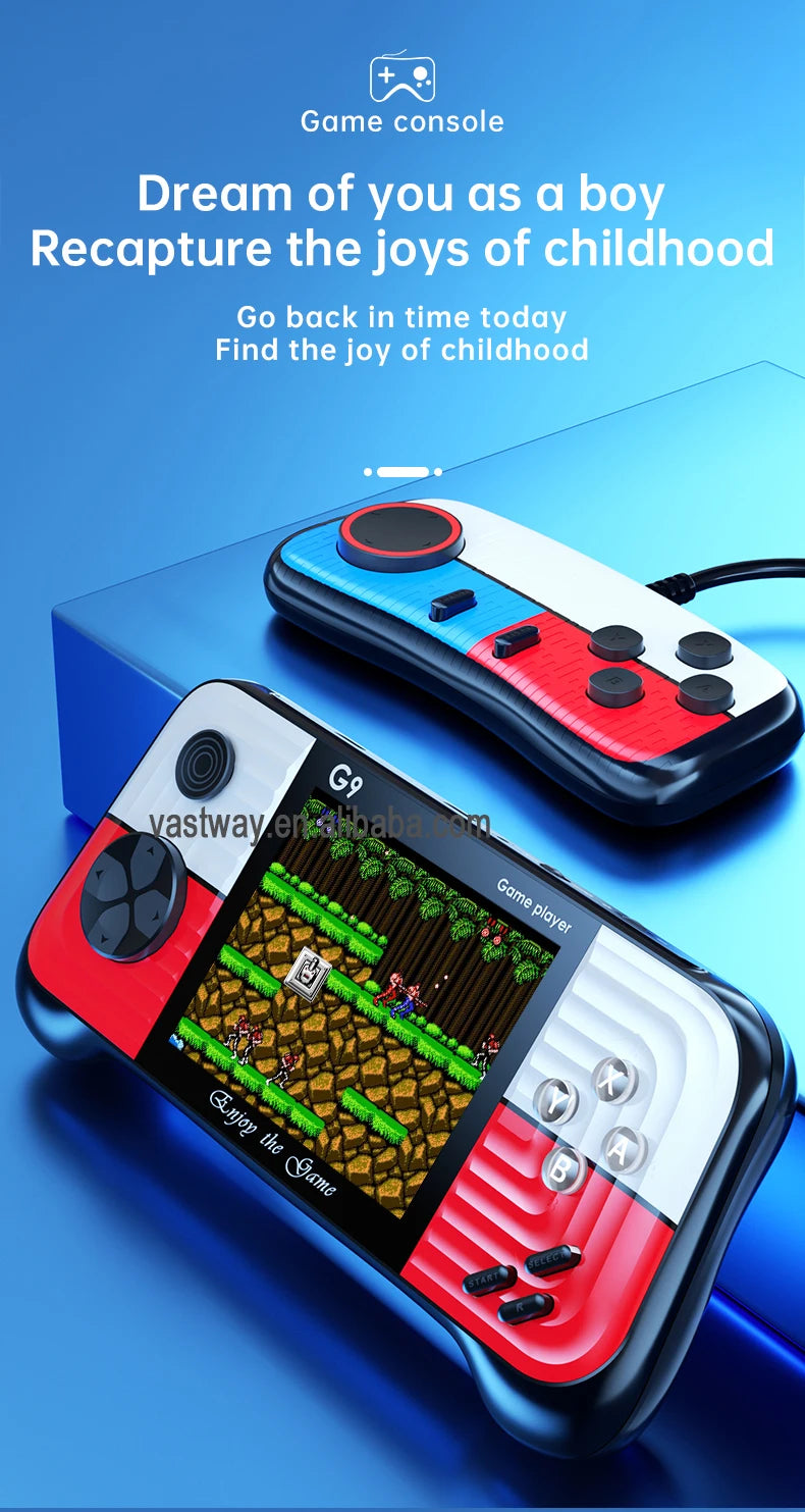 G9 Handheld Game Console 3.0 inch 666 Games 8 bit Mini Portable Retro Game Player Machine Support TV Out Gamepads