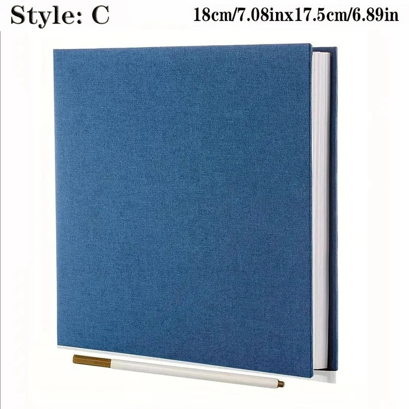 1pc Linen Photo Album Self Adhesive Scrapbook Album for 2x3 4x6 5x7 8x10 Pictures DIY Photo Book Birthday Gifts for Women Mom