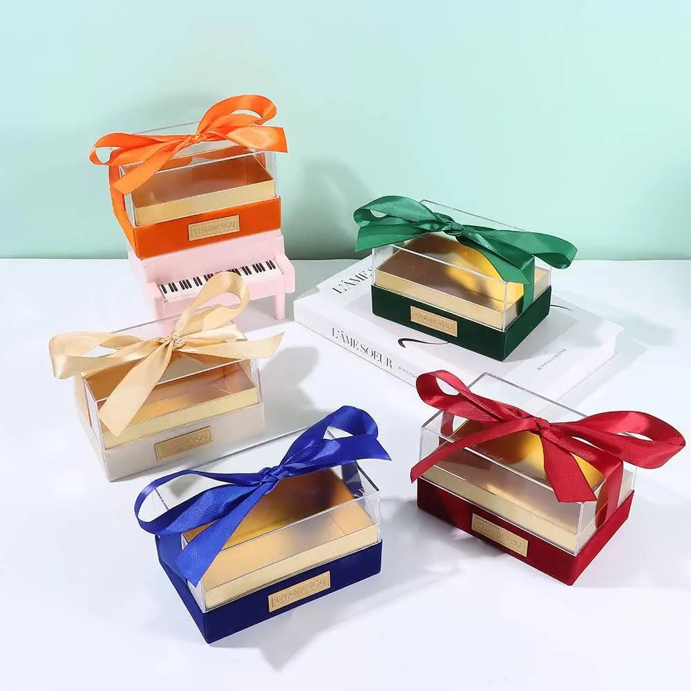 Birthday Party Transparent Wedding Hand Gift Box Acrylic Light Luxury Bow Present Box Valentine's Day Gift Box