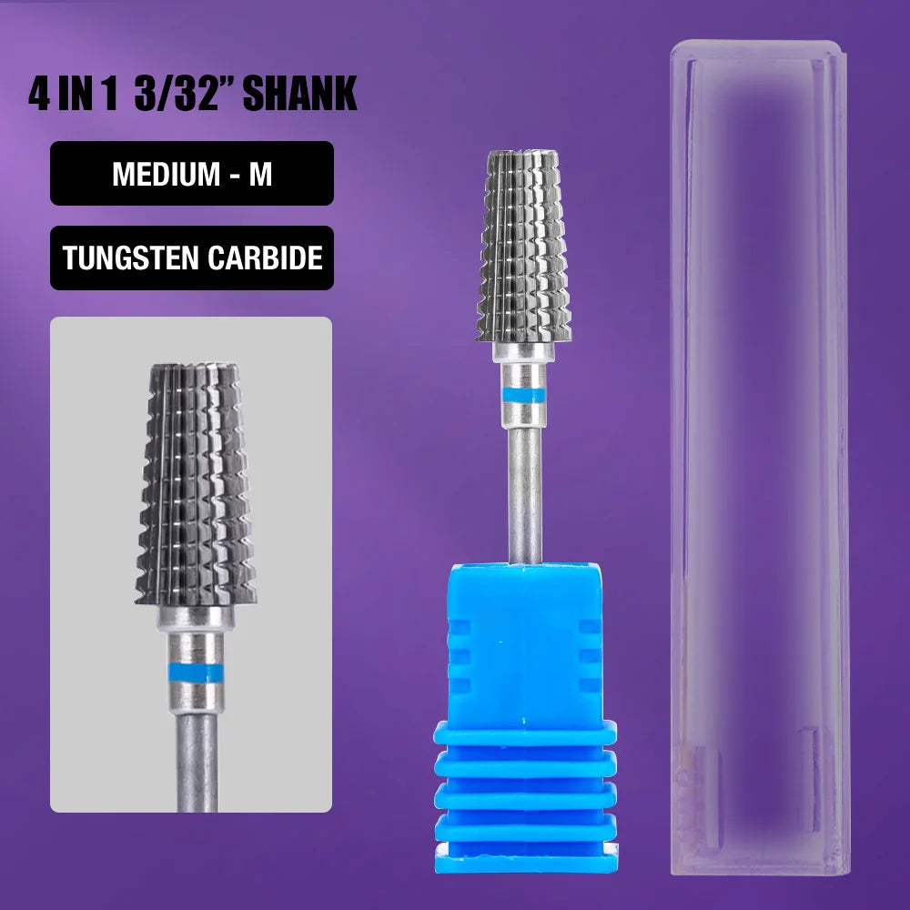 1pc Nail Drill Bit Rotate Burr Milling Nail Cutter Bits Electric Drill Machine For Manicure Pedicure Tools