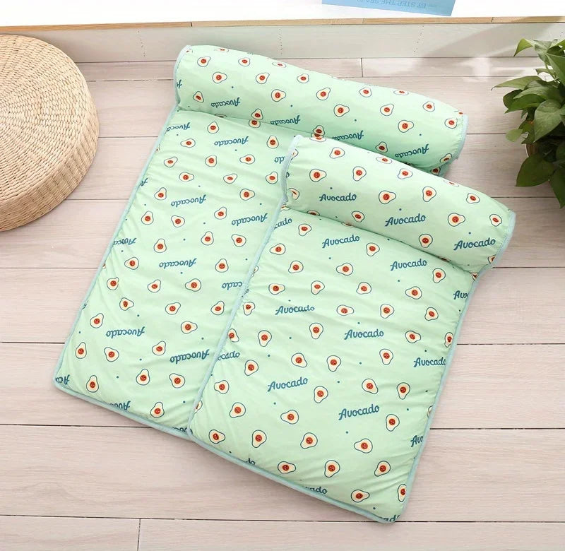 Dog Pillow Summer Pet Ice Cooling Cushion Dog Cooling Sleeping Mat Comfortable Pet Bed Dog Nest With Pillow