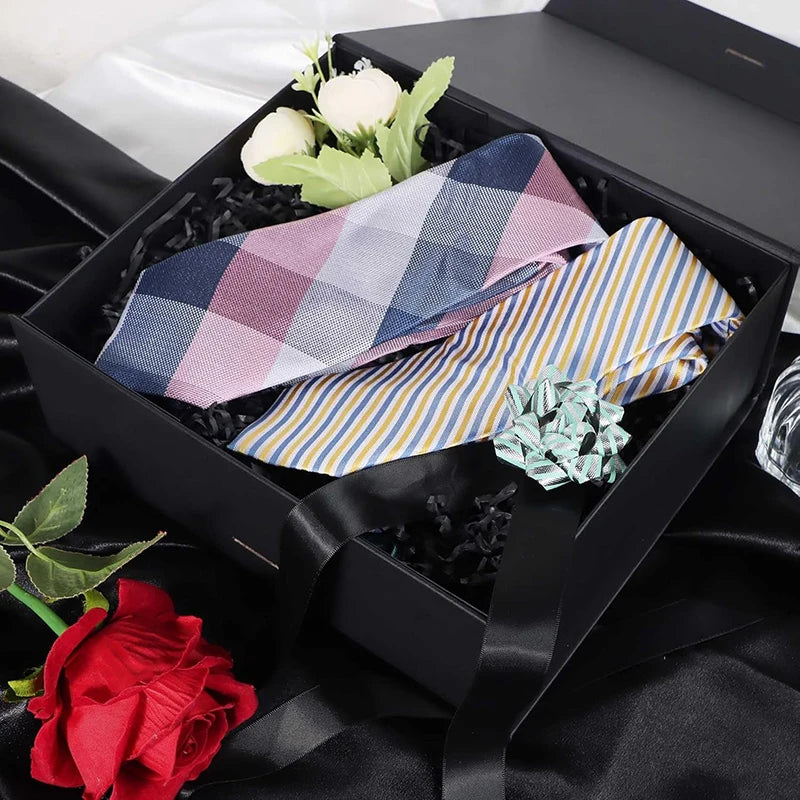 Magnetic Gift Box Kit With Lafite Grass And Greeting Cards Multiple Color Sizes Party Valentine's Day Gifts Folding Box TMZ