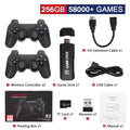 GD10 4K HD Retro Gaming Console with Dual 2.4G Controllers & Ergonomic Design, Multi-Emulator for PSP SEGA Plug & Play
