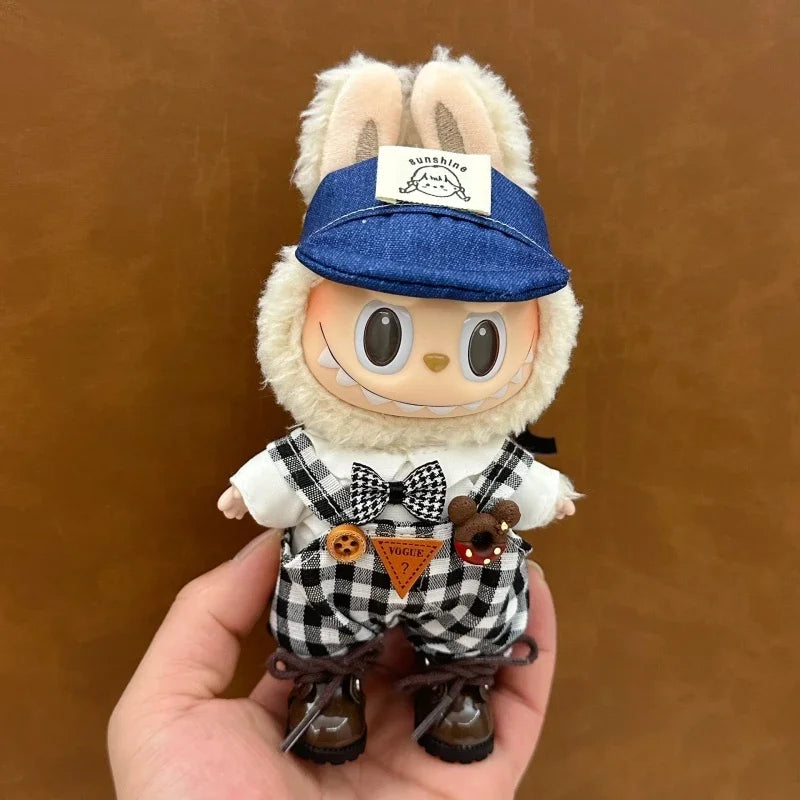 17cm Labubu doll accessories Clothing suitable for V1 V2 V3labubu fashion personality cute toy birthday gift