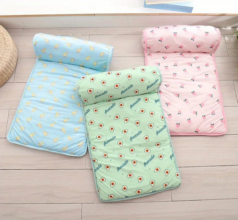 Dog Pillow Summer Pet Ice Cooling Cushion Dog Cooling Sleeping Mat Comfortable Pet Bed Dog Nest With Pillow