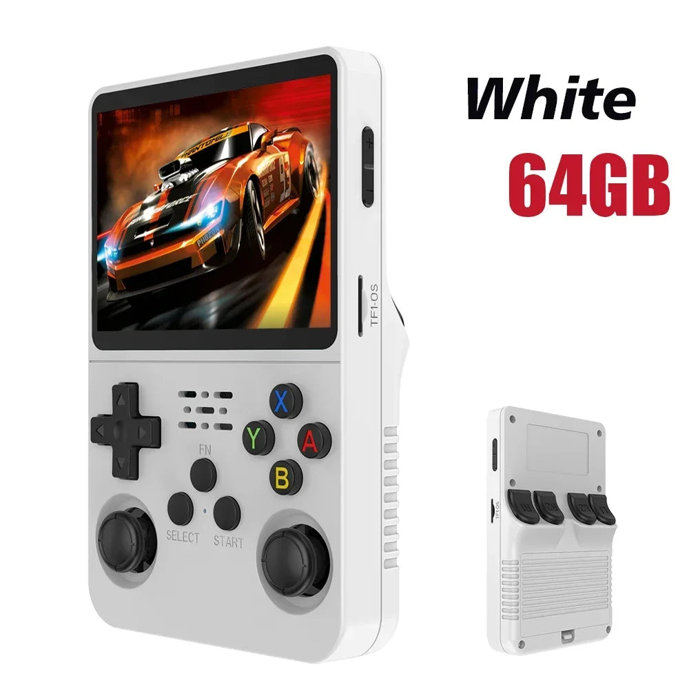 R36S Retro Handheld Game Console with ARKOS System 3.5IPS 128GB/64GB  Storage Preloaded Games Portable Gift for Boys & Gamers