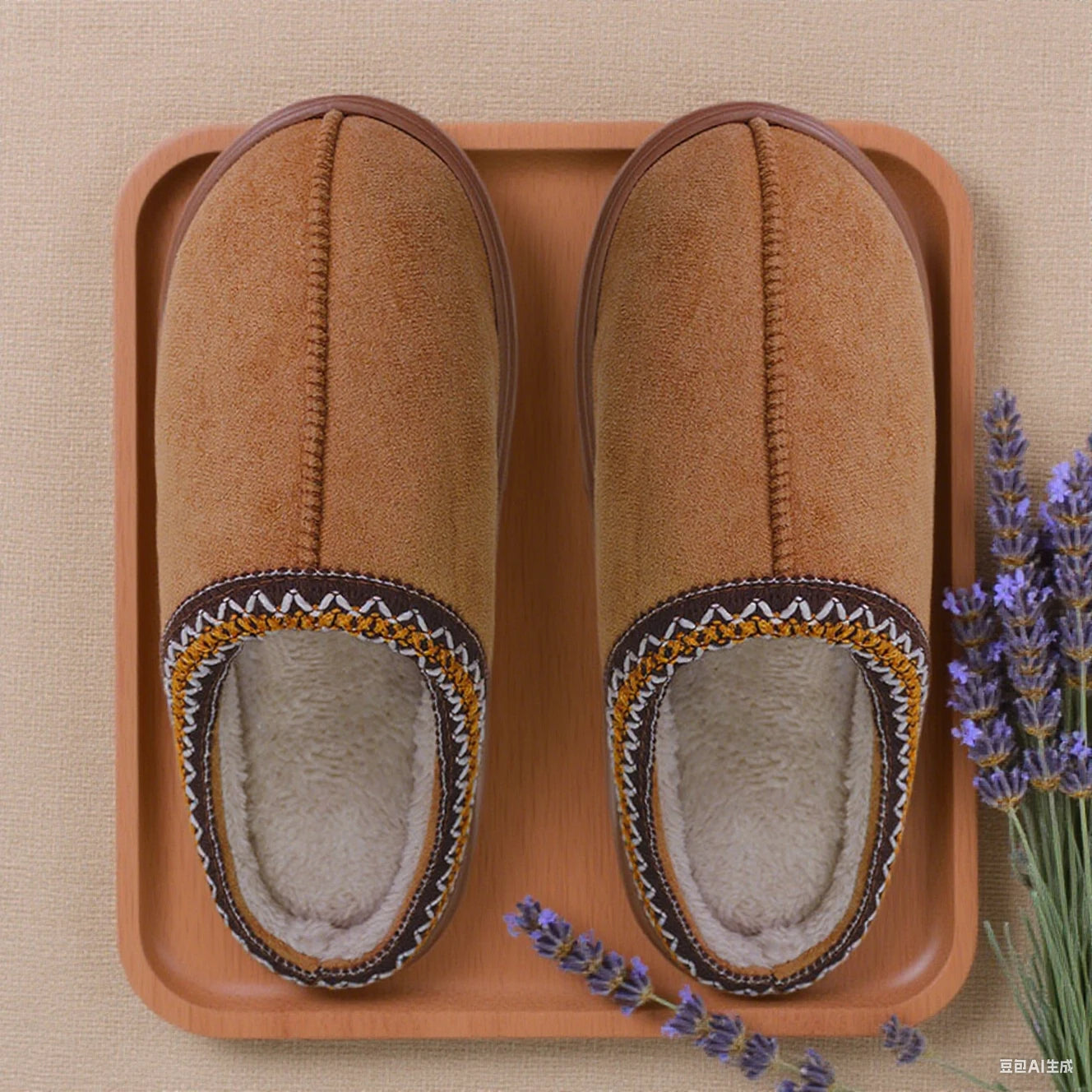 Fashion Winter Women's Slippers Boot Fuzzy Fur Anti-Slip Soft Sole Outdoor Indoor Warm Comfort House Shoes Snow Boots