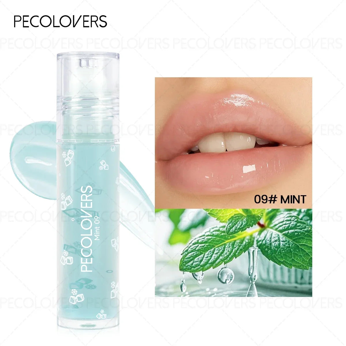 1PC Long-lasting Ball Lip Oil - High-gloss Finish, Moisturizing, Plumps Lips, Various Options, Creates Charming Makeup