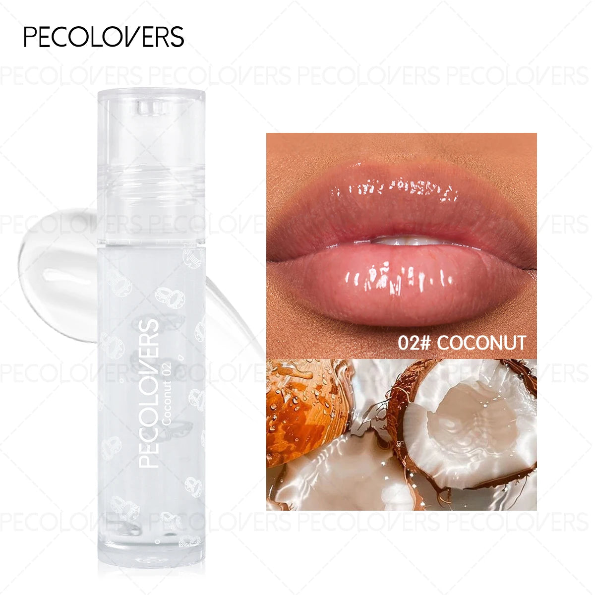 1PC Long-lasting Ball Lip Oil - High-gloss Finish, Moisturizing, Plumps Lips, Various Options, Creates Charming Makeup