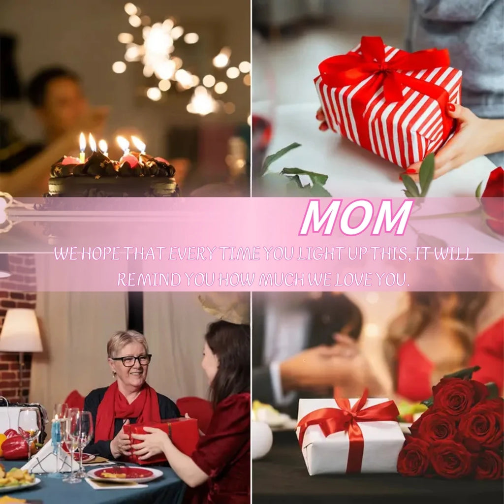 USB powered Love Mom Night Light, the ideal gift for mothers on birthdays, Christmas, Mother's Day, and Thanksgiving!