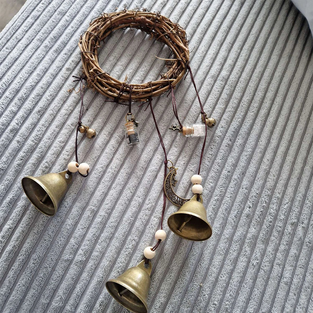 1pc home decor pendant vintage bell decoration vintage key bell suitable for hobbyist for home decor door knob charm